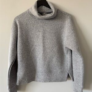 CALIA Lunar jacquard funnel neck sweatshirt
